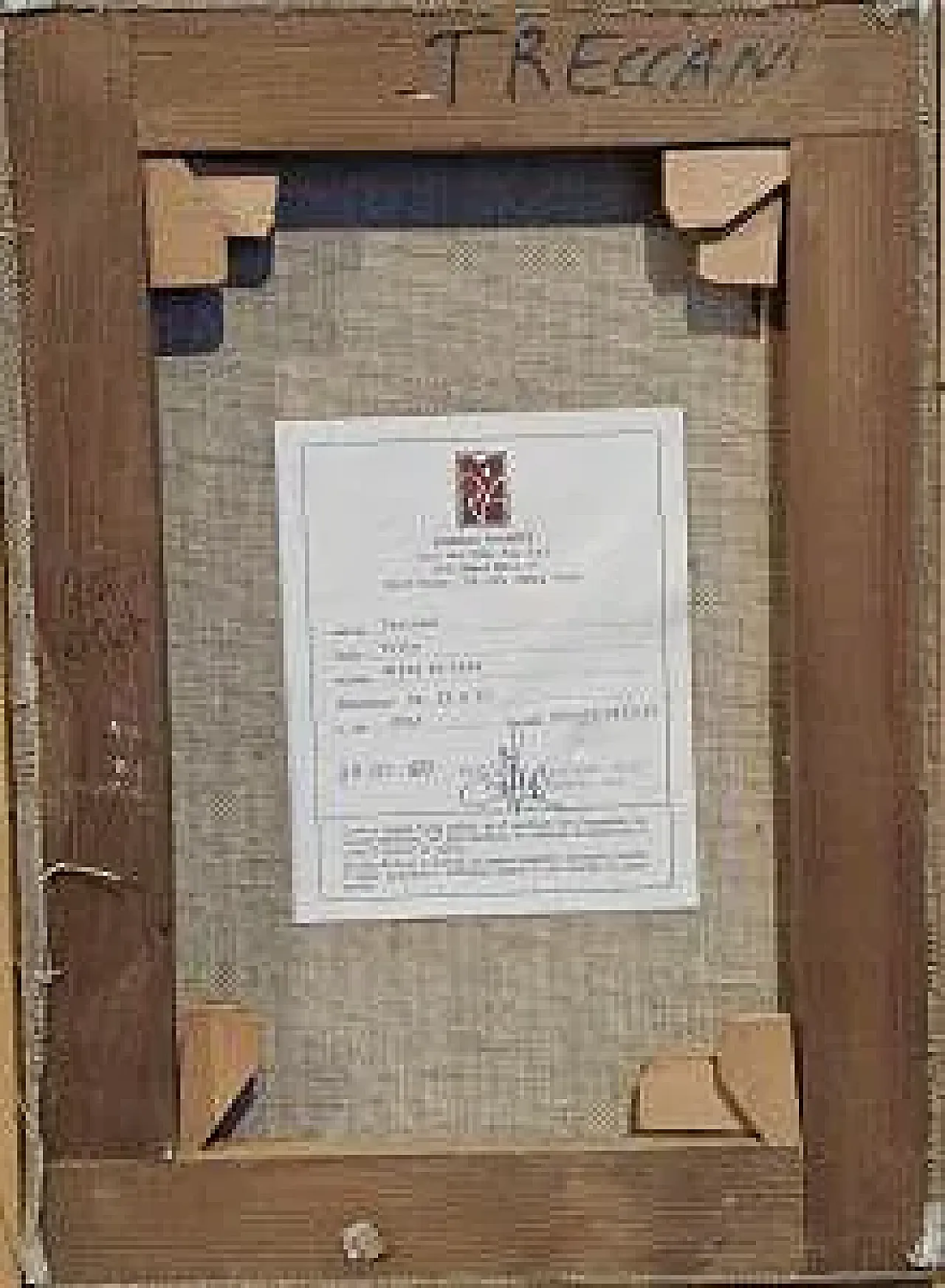 Portrait of a Woman by Ernesto Treccani, mixed media on canvas, 1970s 6