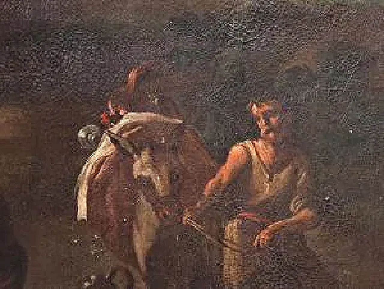 Il sacrificio di Noè dopo il diluvio, olio su tela, '600 4