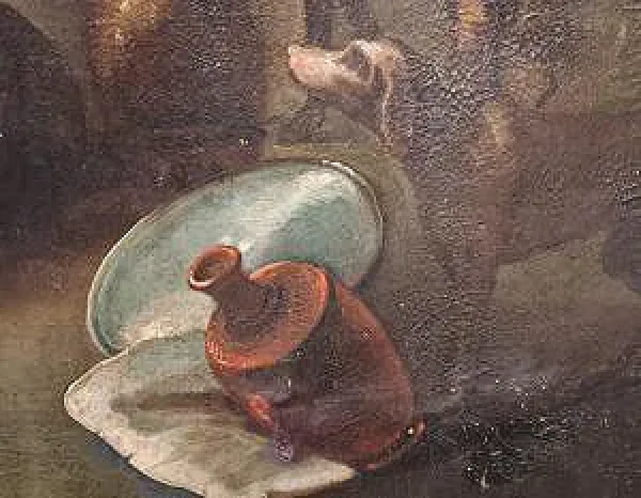 Il sacrificio di Noè dopo il diluvio, olio su tela, '600 5