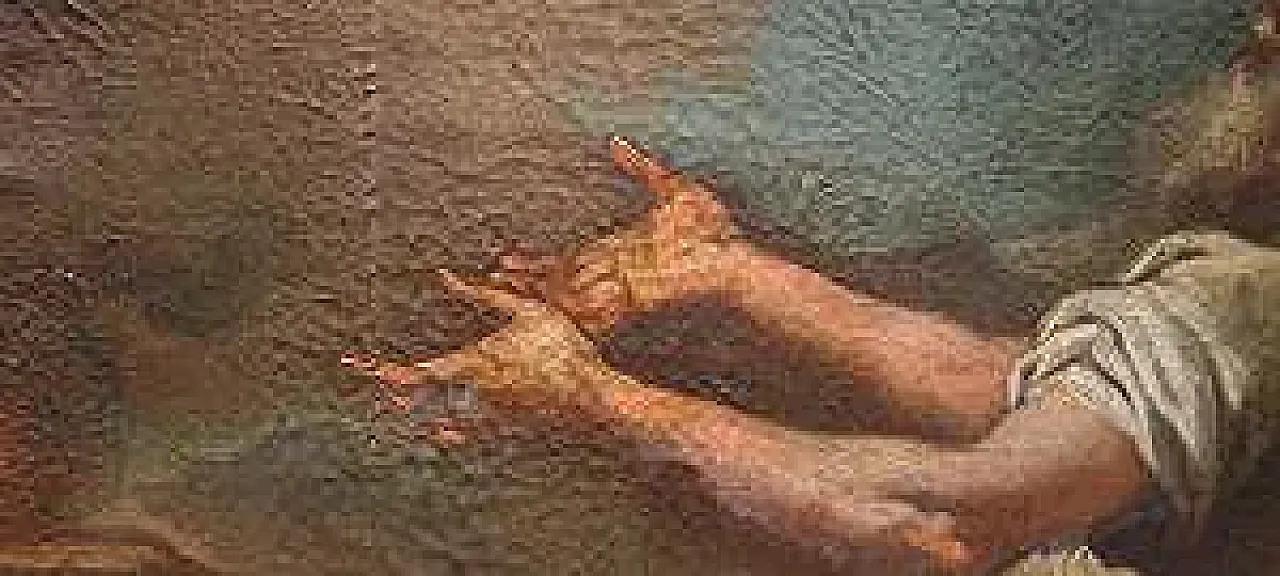 Il sacrificio di Noè dopo il diluvio, olio su tela, '600 9