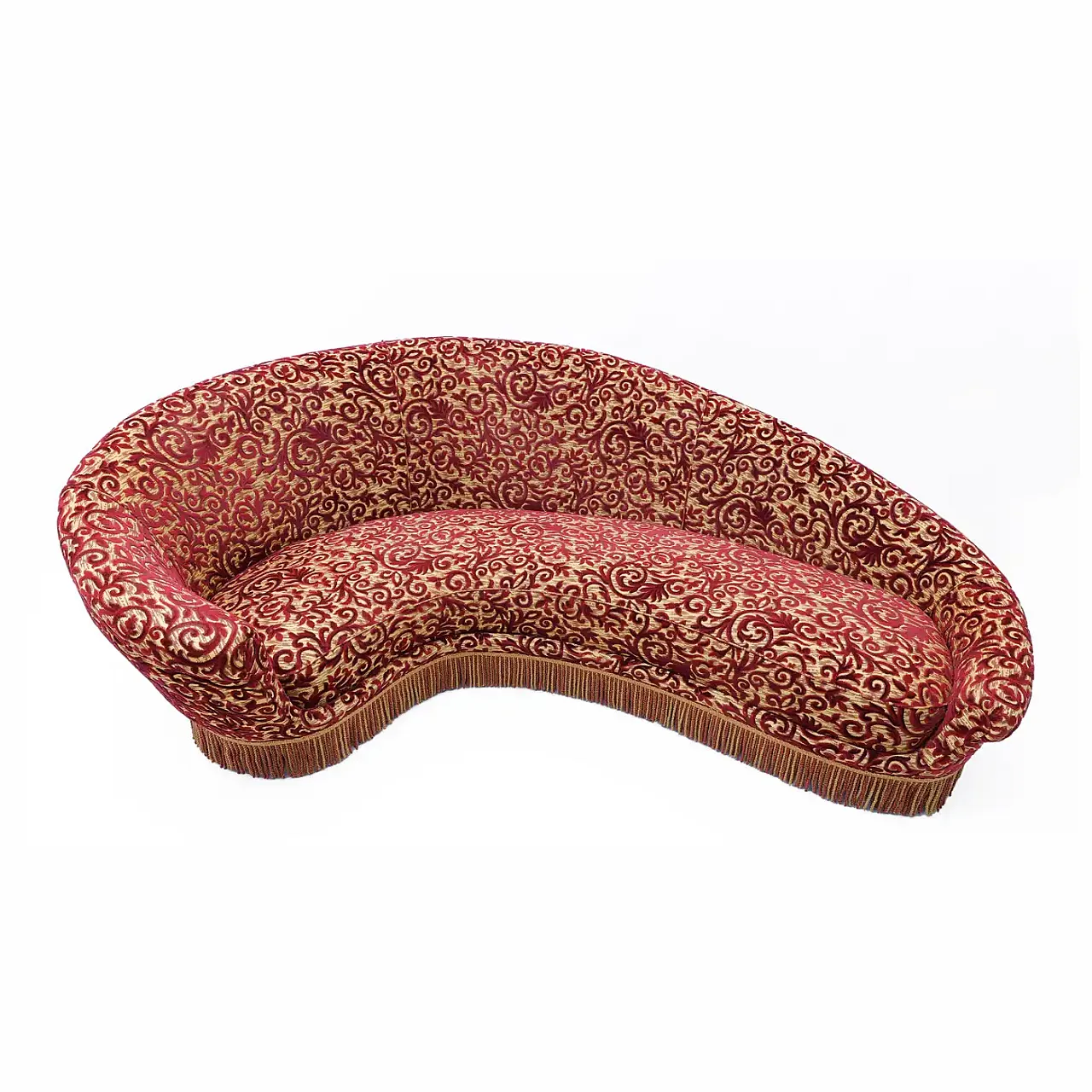 Mid-century Modern curved sofa by Federico Munari, 1950s 2