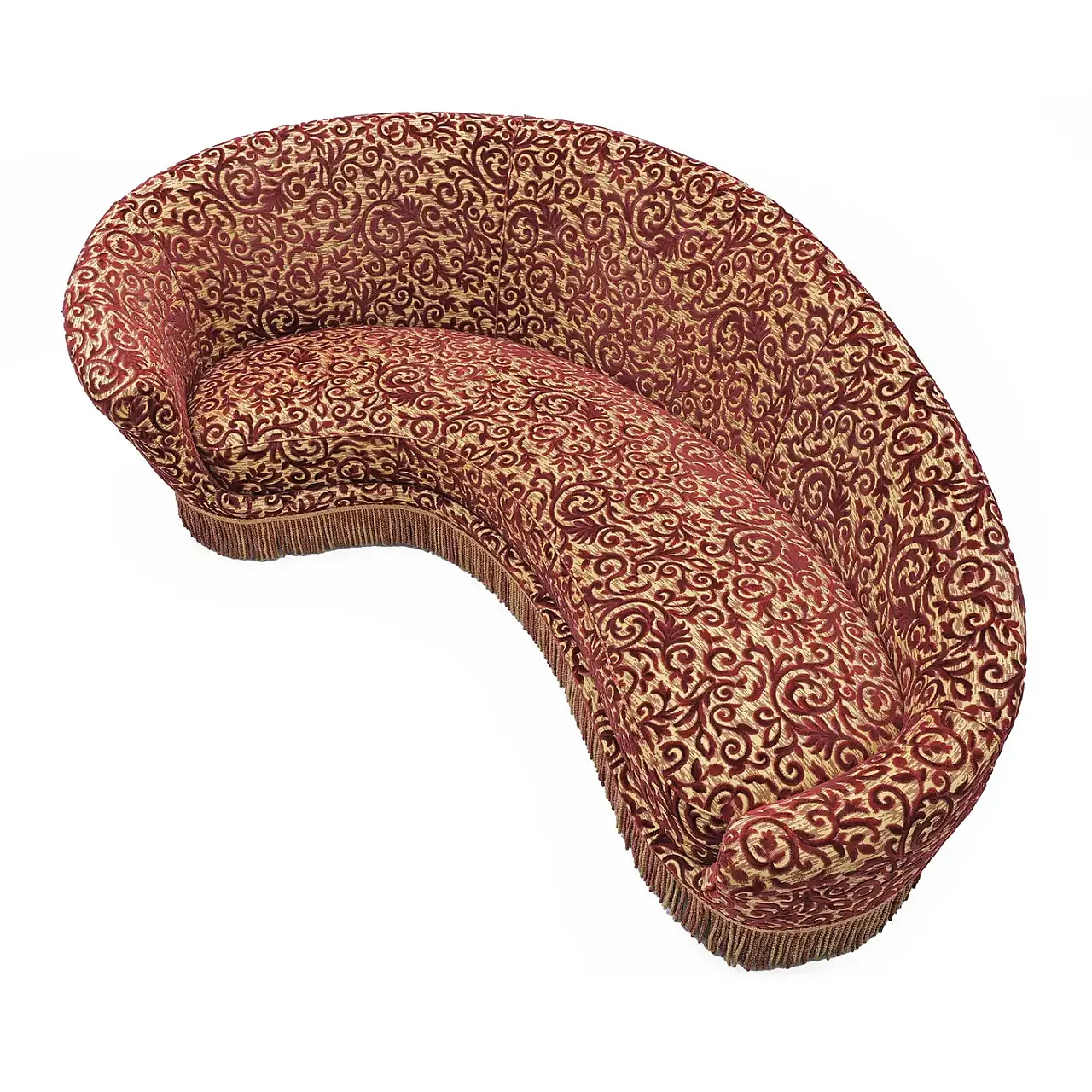 Mid-century Modern curved sofa by Federico Munari, 1950s 8