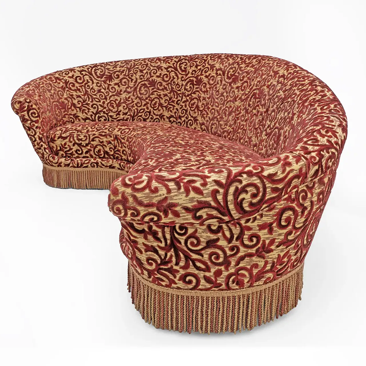 Mid-century Modern curved sofa by Federico Munari, 1950s 9