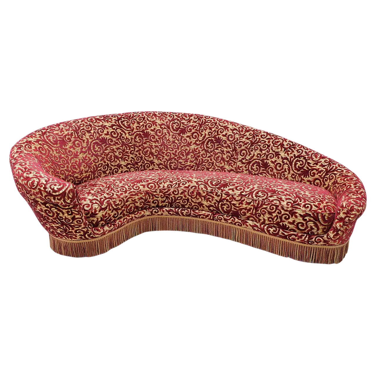 Mid-century Modern curved sofa by Federico Munari, 1950s 13