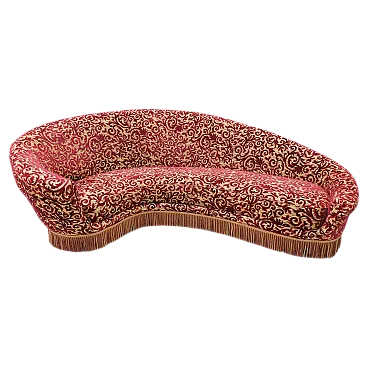 Mid-century Modern curved sofa by Federico Munari, 1950s