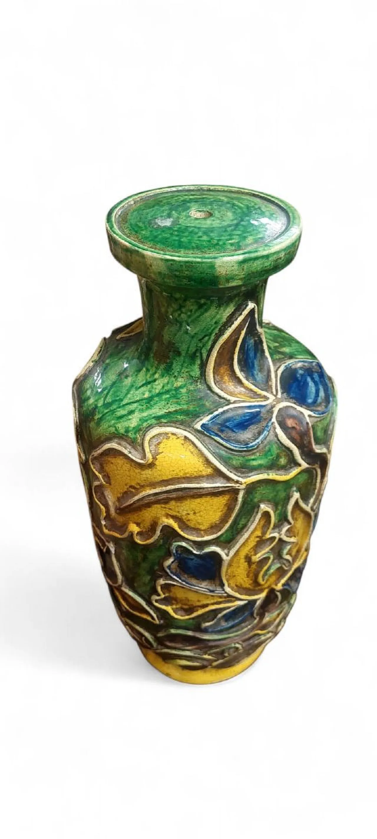Ceramic lamp base by Ugo Zaccagnini, 1930s 7