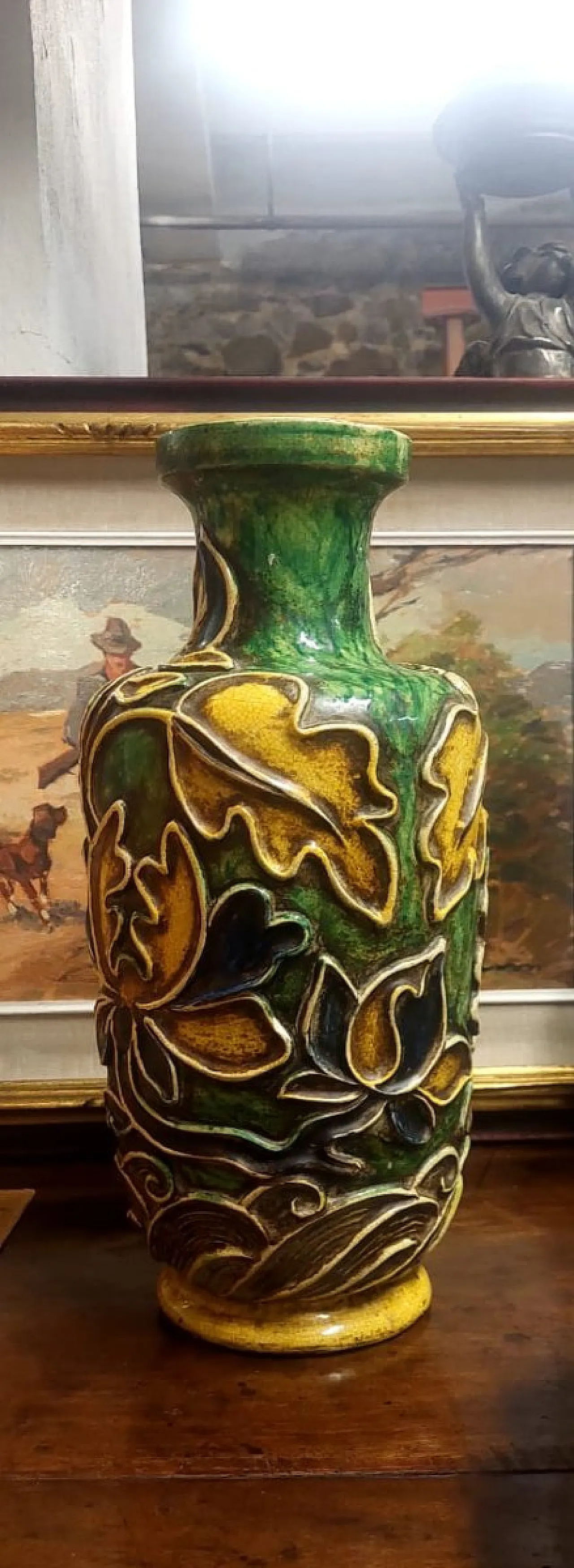 Ceramic lamp base by Ugo Zaccagnini, 1930s 8