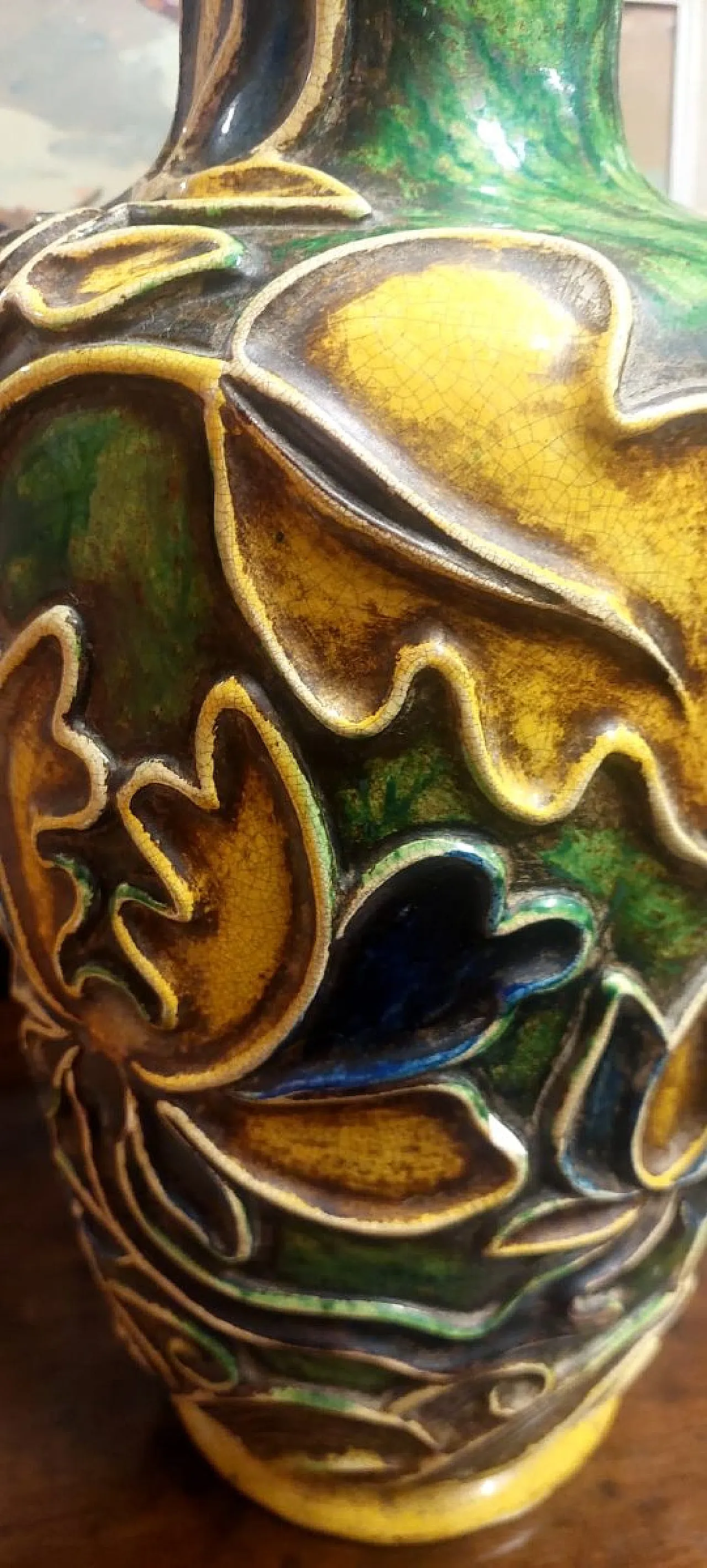 Ceramic lamp base by Ugo Zaccagnini, 1930s 9