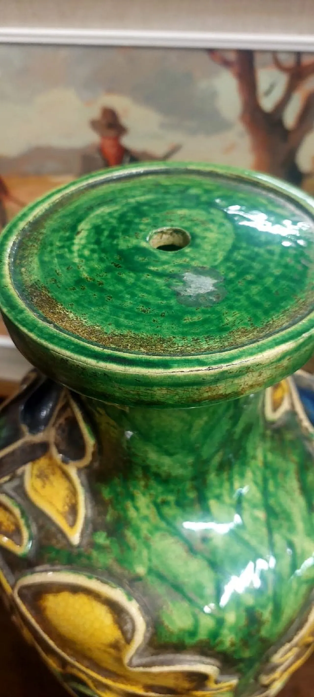 Ceramic lamp base by Ugo Zaccagnini, 1930s 11