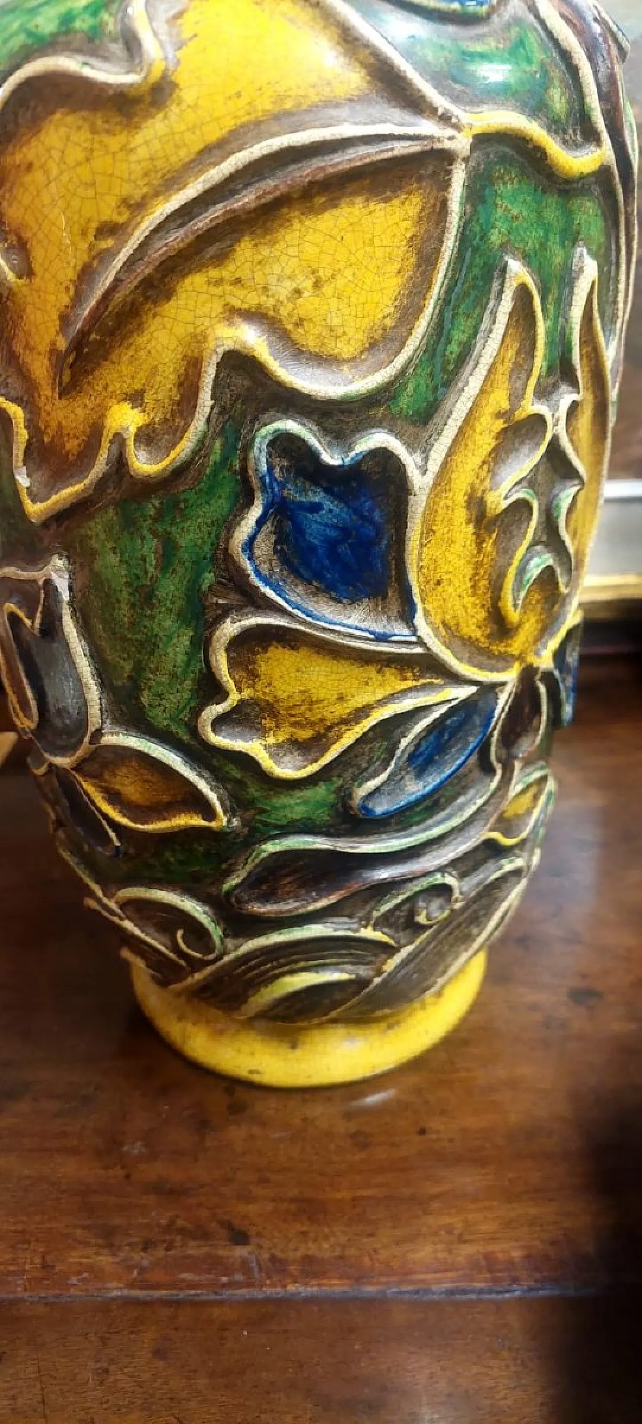 Ceramic lamp base by Ugo Zaccagnini, 1930s 12