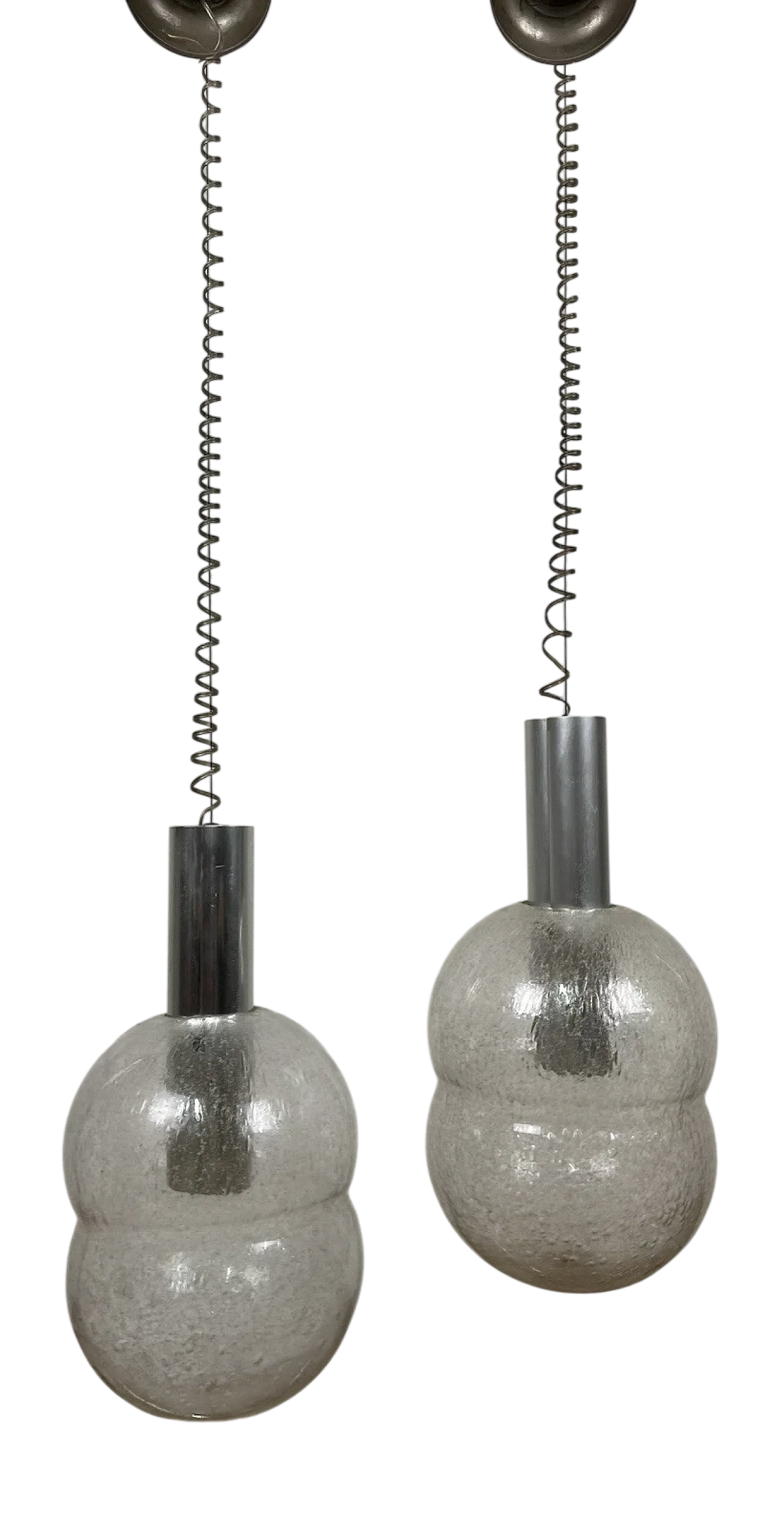 Pair of Bilobo chandeliers by Afra Tobia Scarpa for Flos, 1970s 15