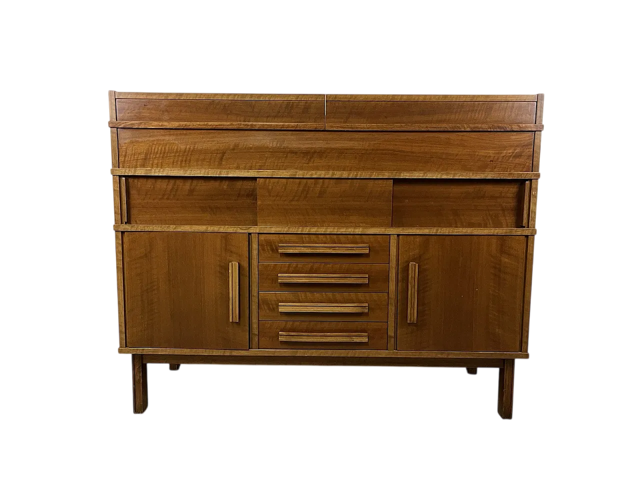 Wooden turntable sideboard, 1960s 14