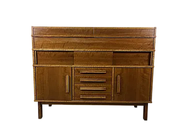 Wooden turntable sideboard, 1960s