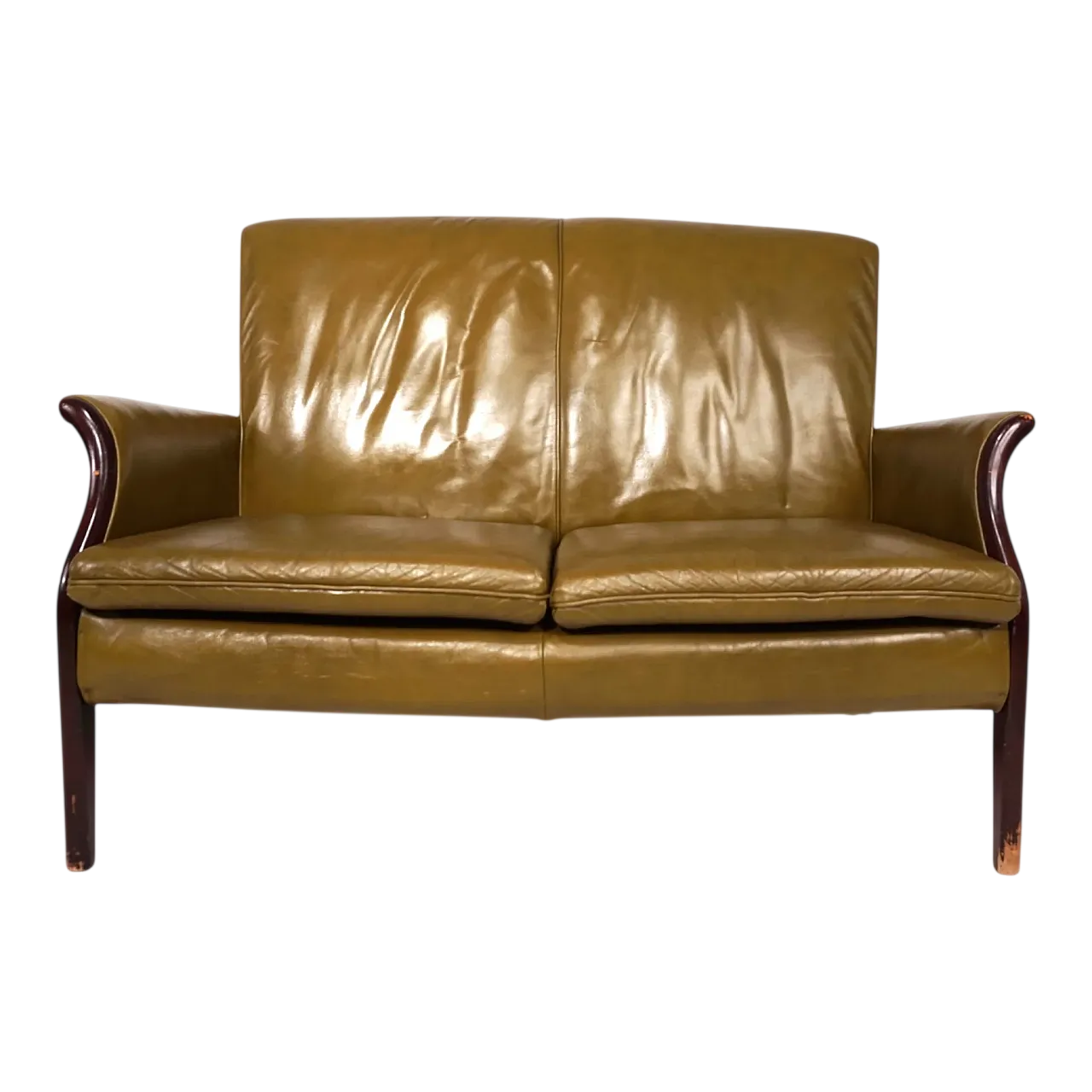 Moss Froxfield leather two-seater sofa by Parker Knoll, 1960s 13