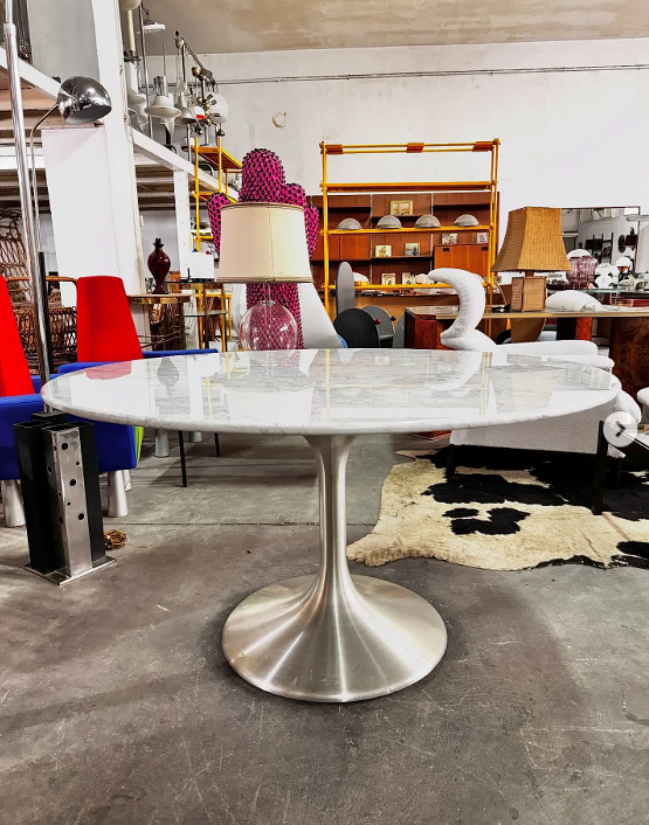 Tavolo rotondo di Beppe Vida per NY Form, anni '60 1