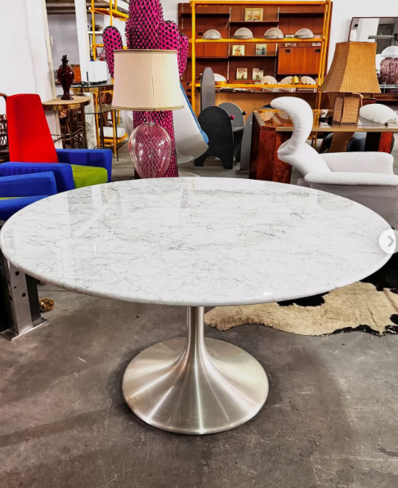 Tavolo rotondo di Beppe Vida per NY Form, anni '60 3