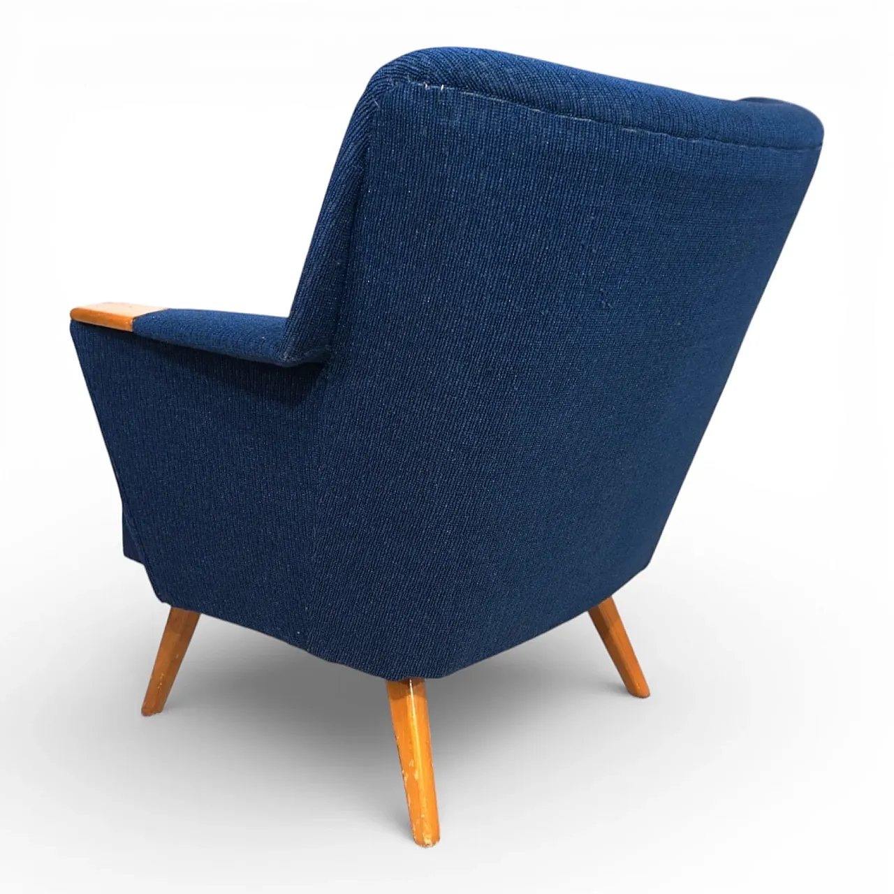 Blue cocktail chair MCM, 1950s 5