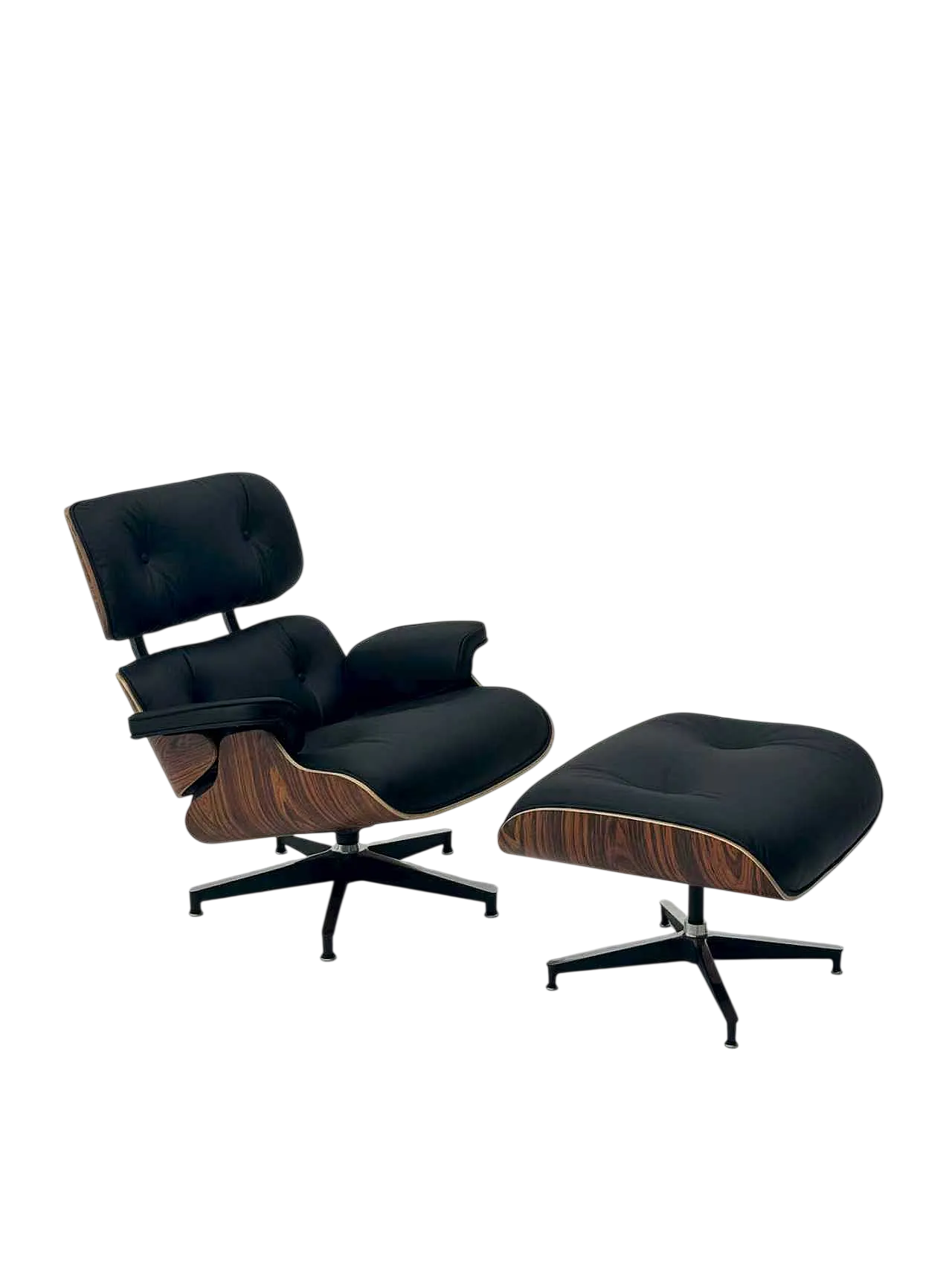 Poltrona lounge e pouf di Charles e Ray Eames per Herman Miller, 2000 14