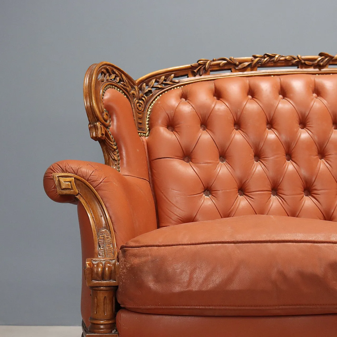 Divano in noce in stile neoclassico, '900 4