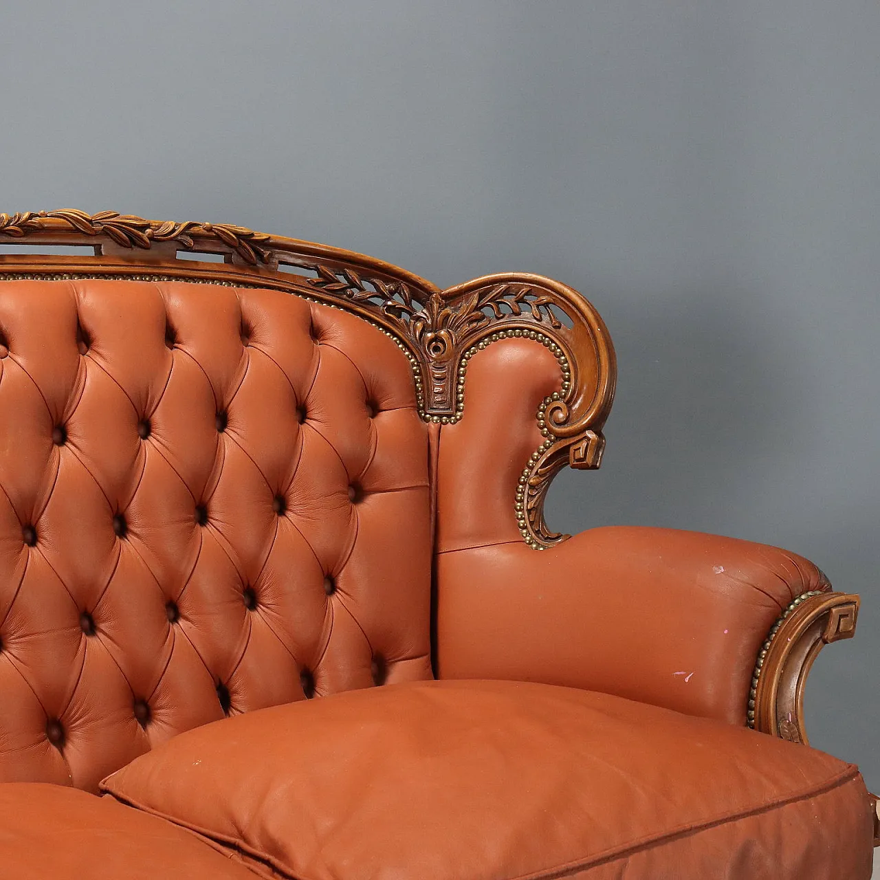 Divano in noce in stile neoclassico, '900 5