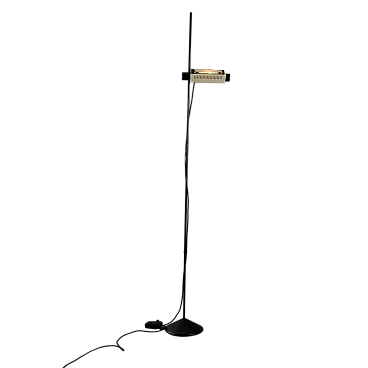 Lampada alogena a luce riflessa in metallo smaltato e alluminio, '900