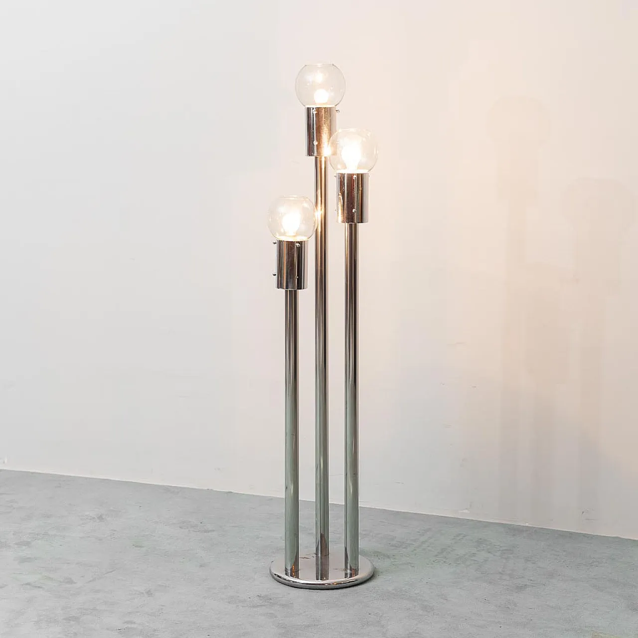 Lampada da terra 3 luci, anni '70 4