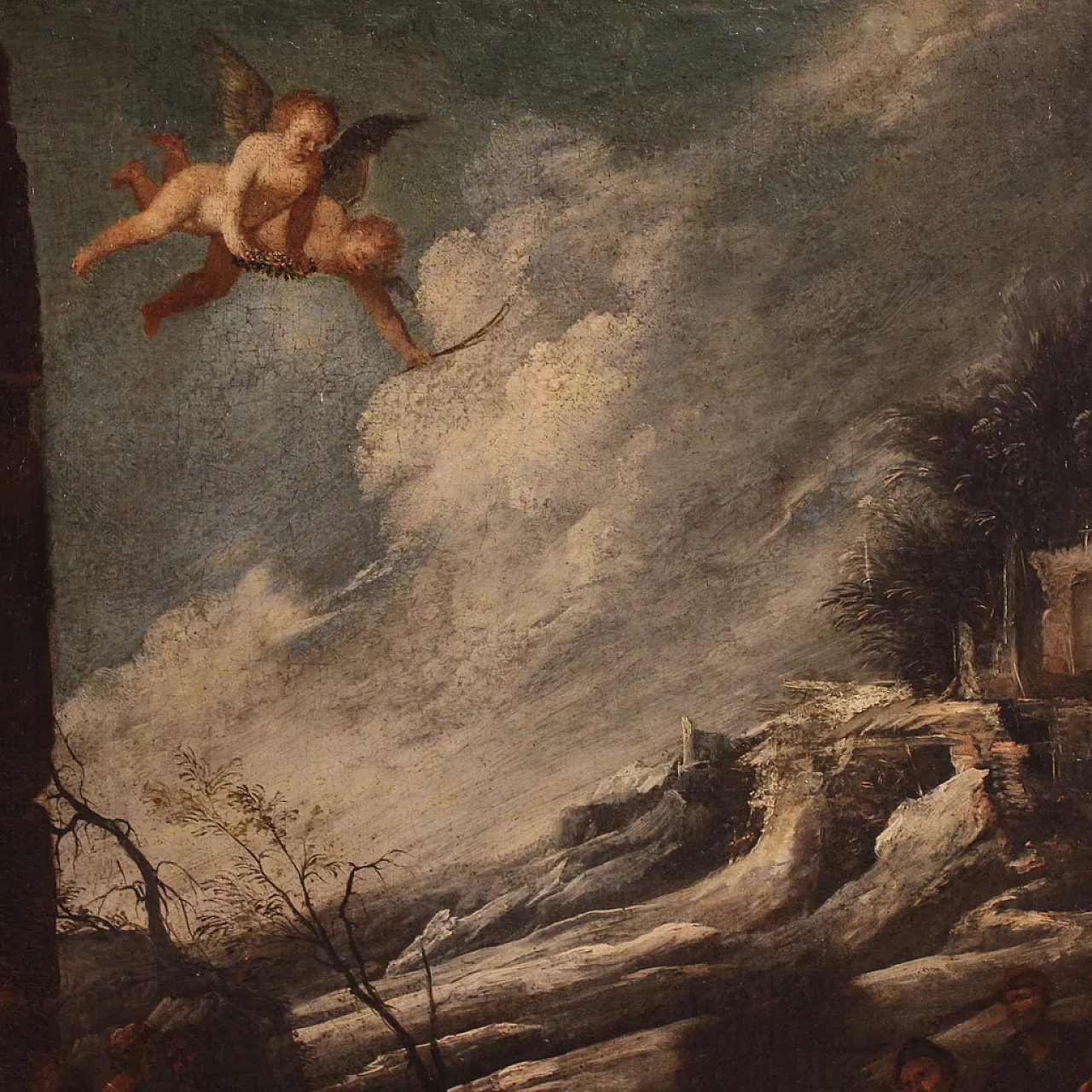 Religious painting, Martyrdom of San Lorenzo, 17th century 11