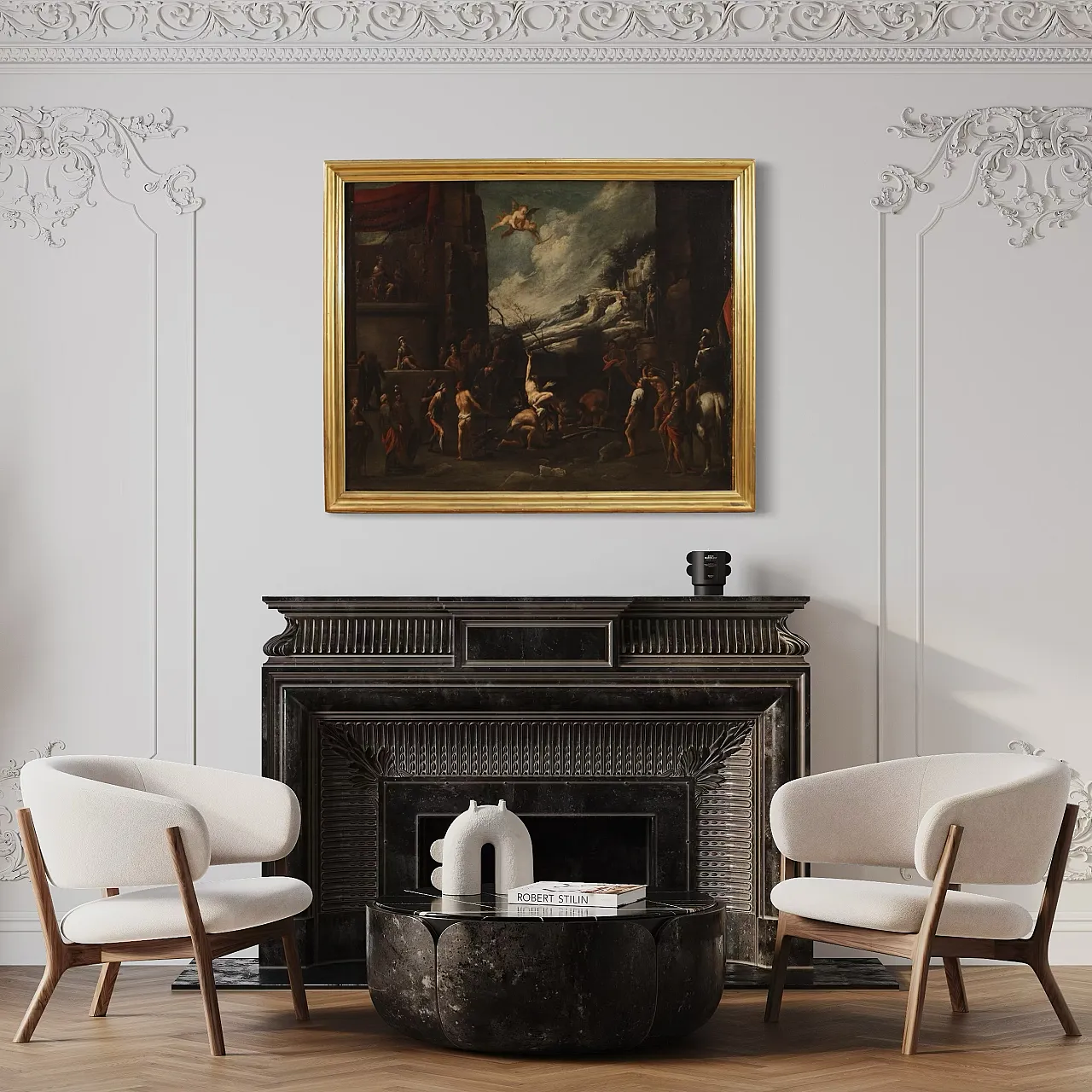 Religious painting, Martyrdom of San Lorenzo, 17th century 13