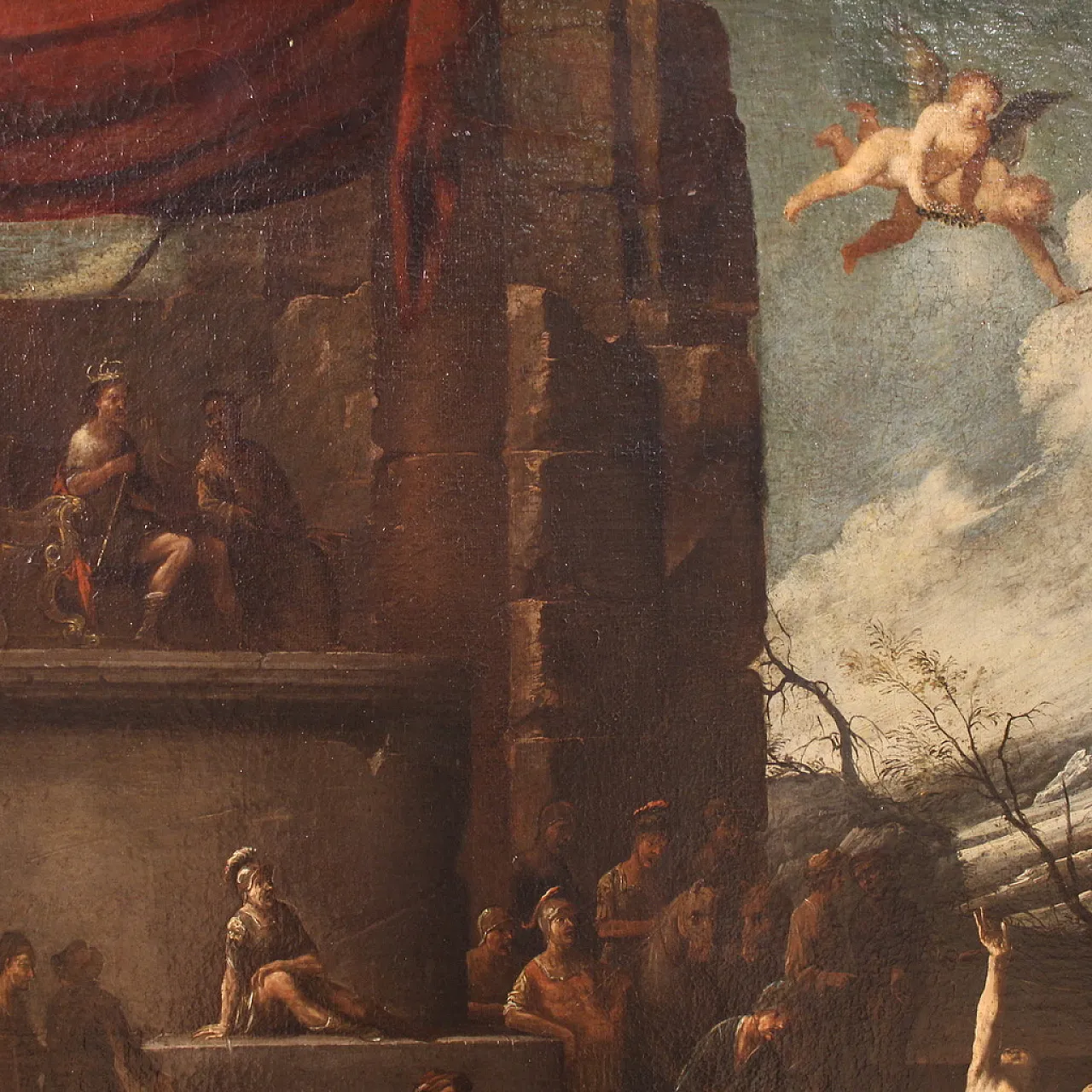 Religious painting, Martyrdom of San Lorenzo, 17th century 14