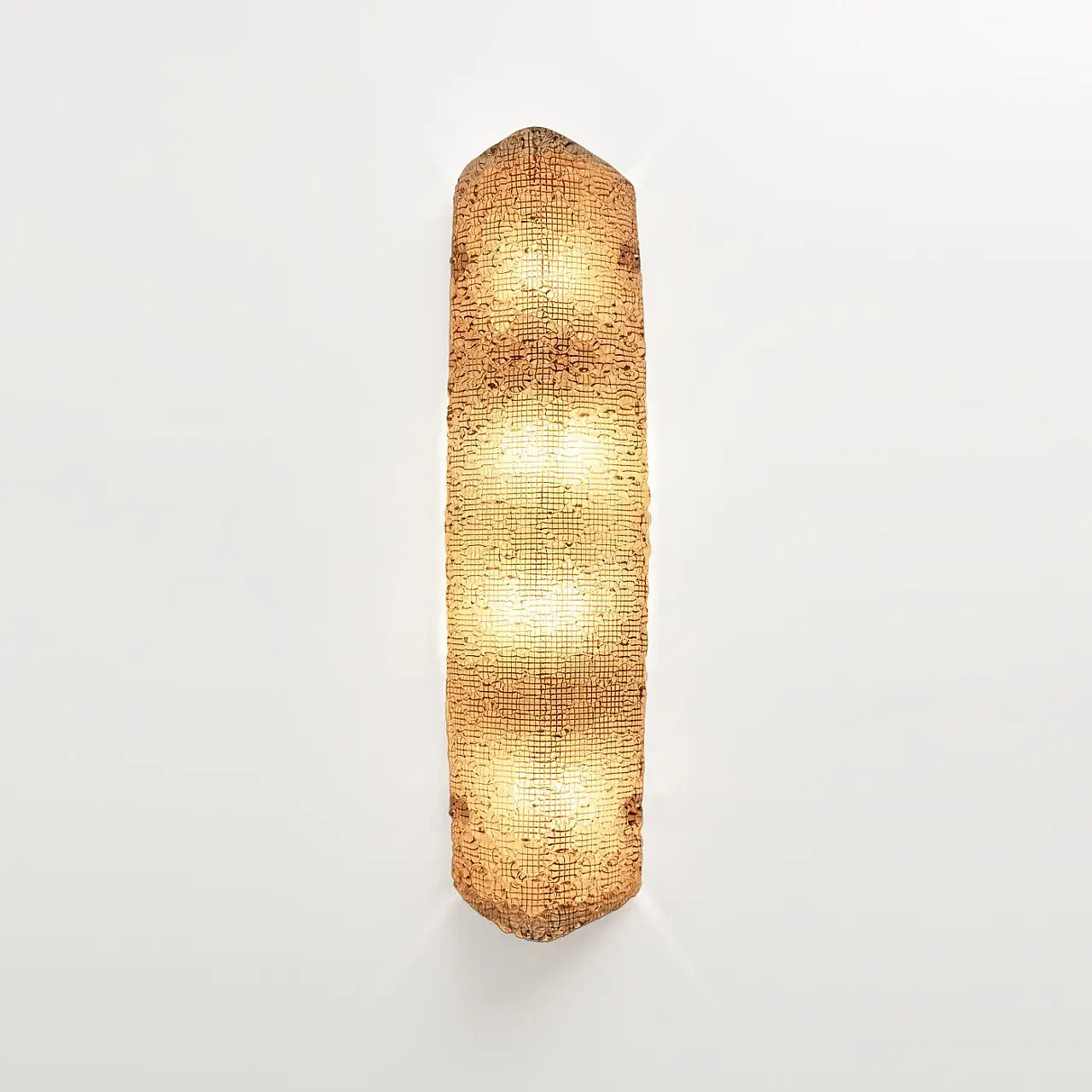 Coppia di applique da parete in vetro di Murano a bolle, anni 2000 3