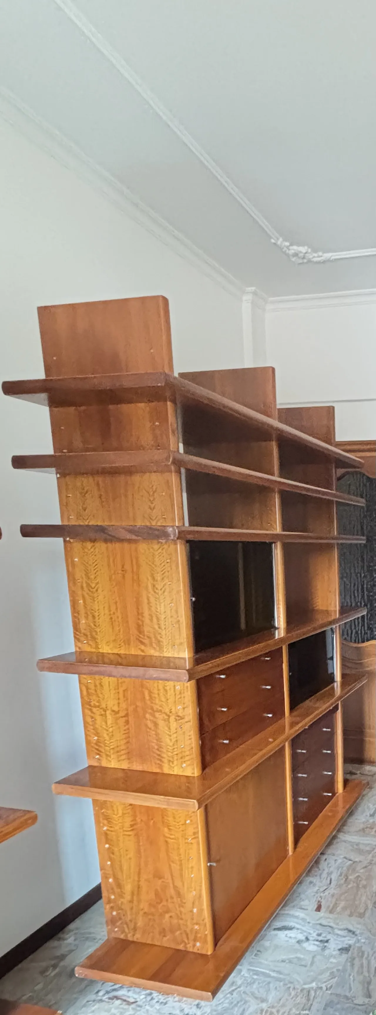 Crossing bookcase by Giovanni Offredi for Saporiti, 1970s 4