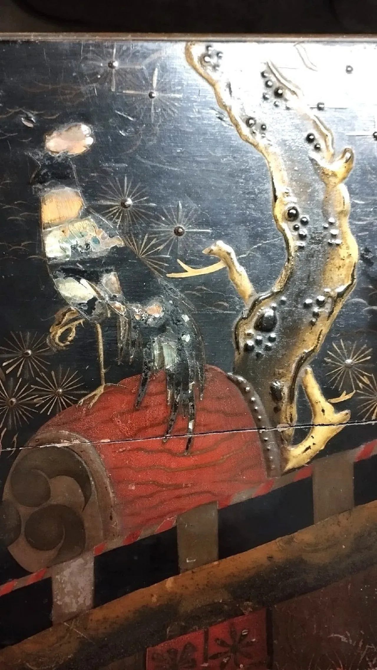 Wood painted cinematography and mother pearl inlays box, 19th century 10