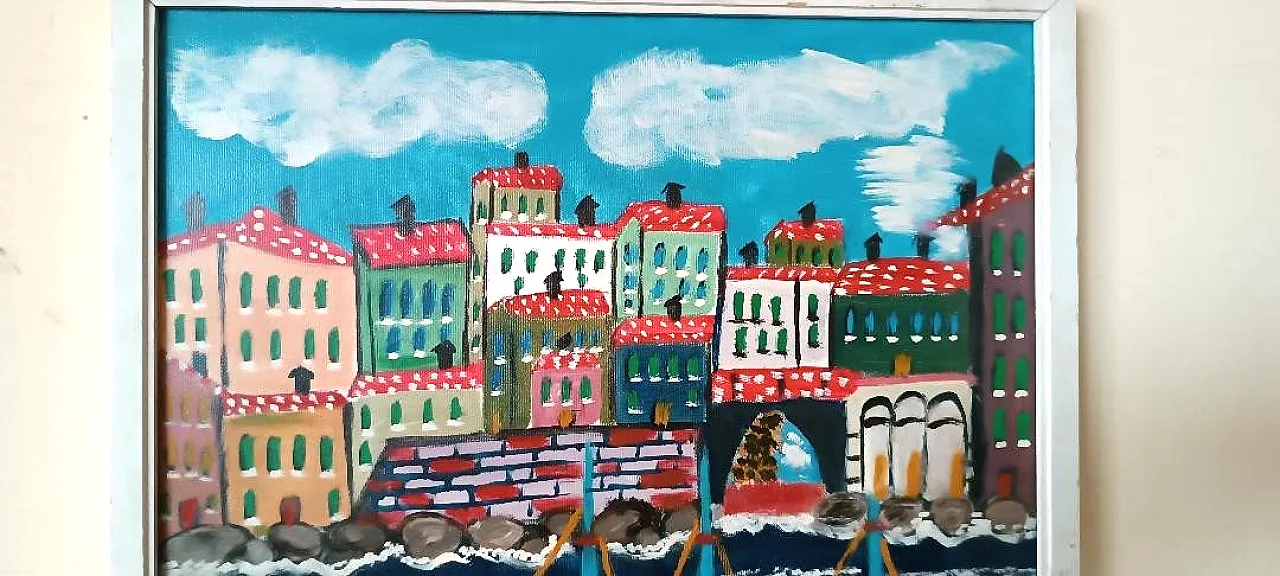 Aldo Gentili, seascape, oil on canvas, 20th century 5