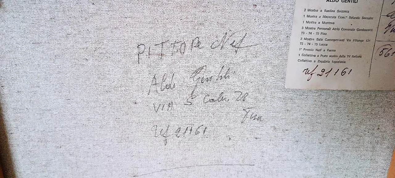 Aldo Gentili, seascape, oil on canvas, 20th century 7