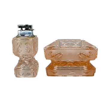 Set da fumo di Antonio Imperatore in vetro di Murano, anni '70