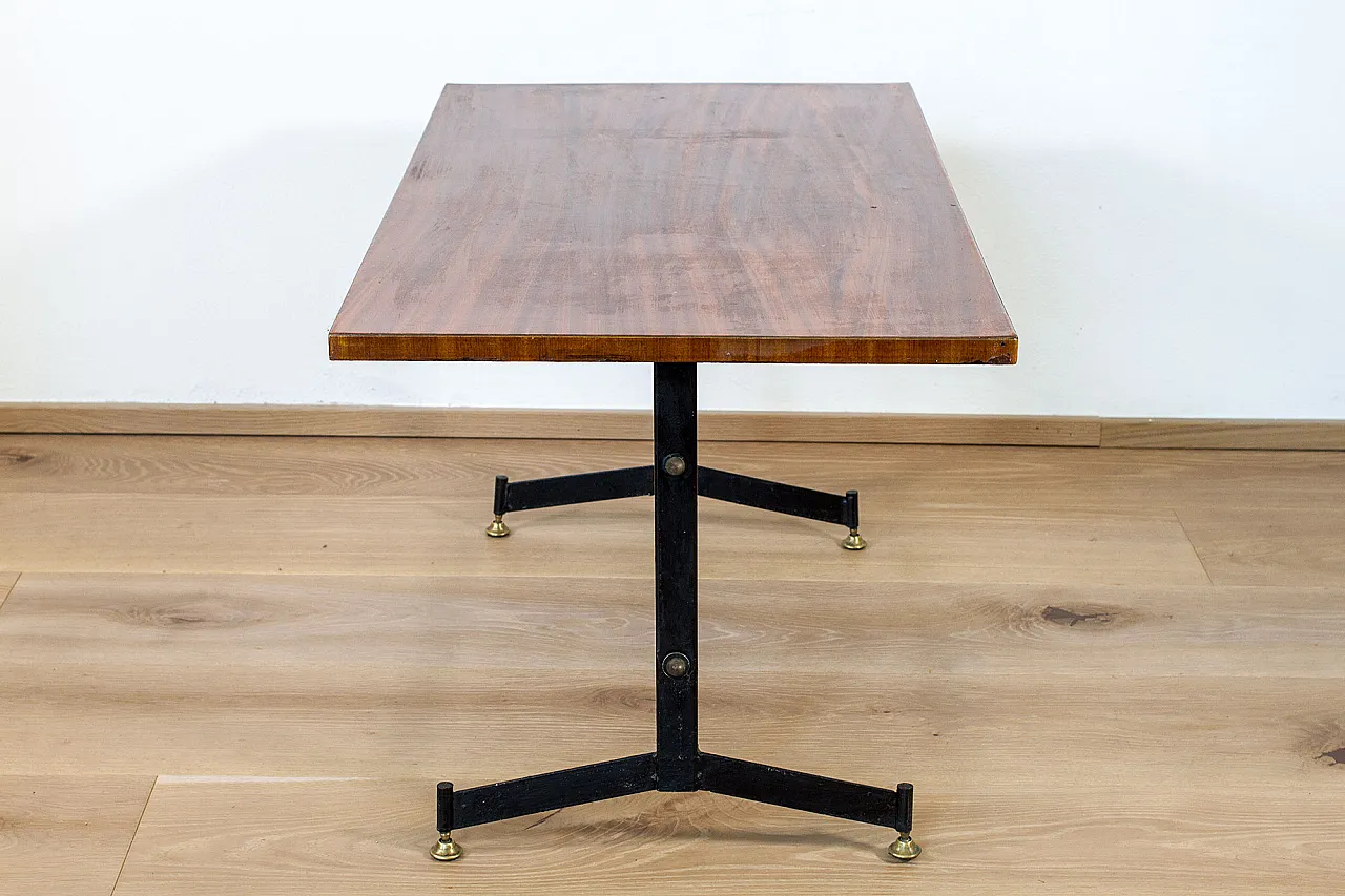 Coffee table with metal legs, 70s 3