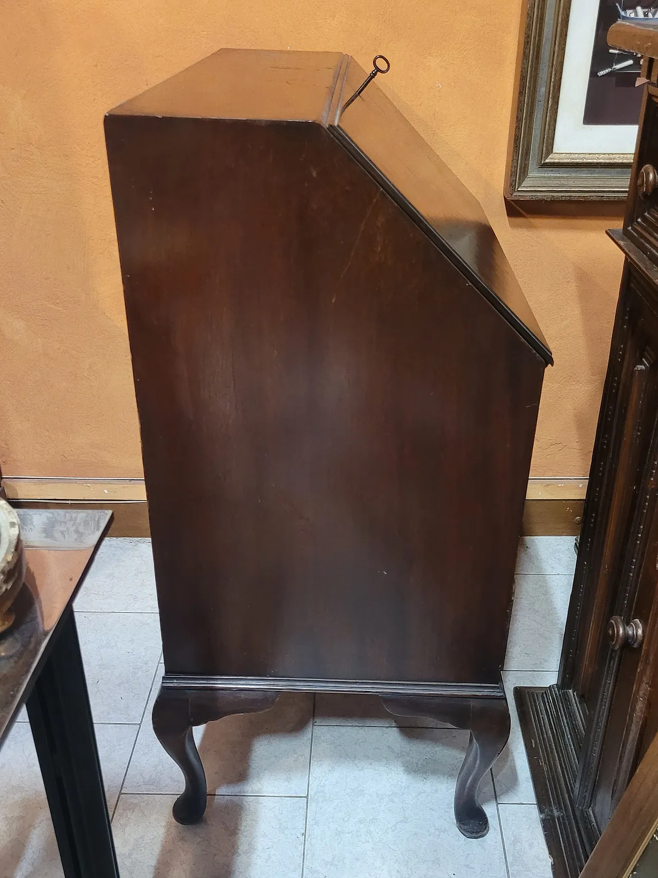 Ribalta in legno di mogano, Regno Unito, di fine XIX secolo 3