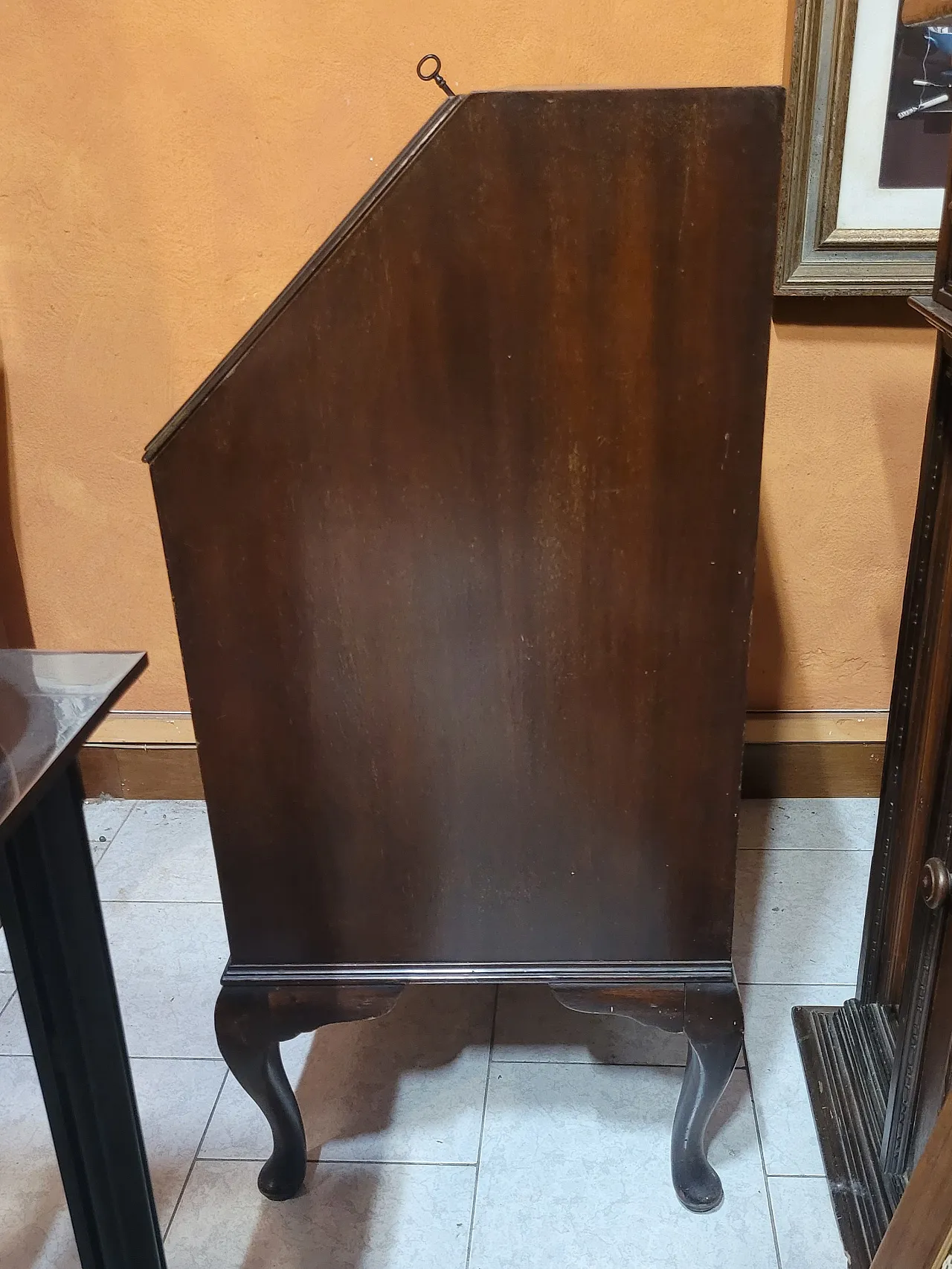 Ribalta in legno di mogano, Regno Unito, di fine XIX secolo 5