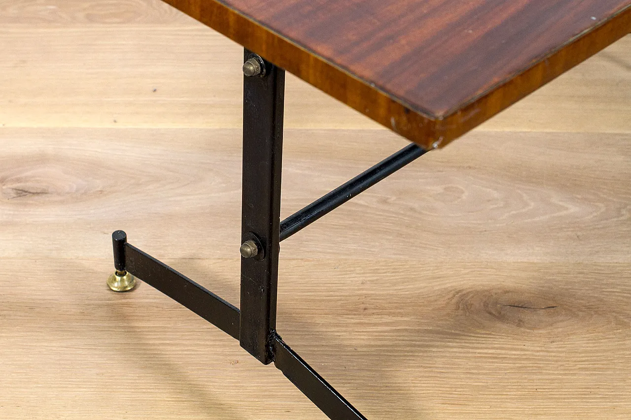 Coffee table with metal legs, 70s 14