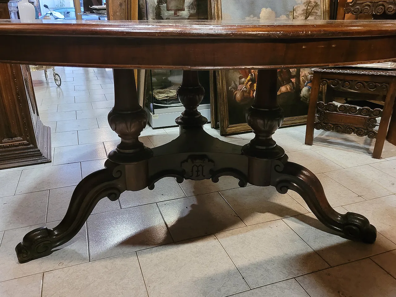 Tavolo vittoriano in varie essenze di legno, Regno Unito, '800 3