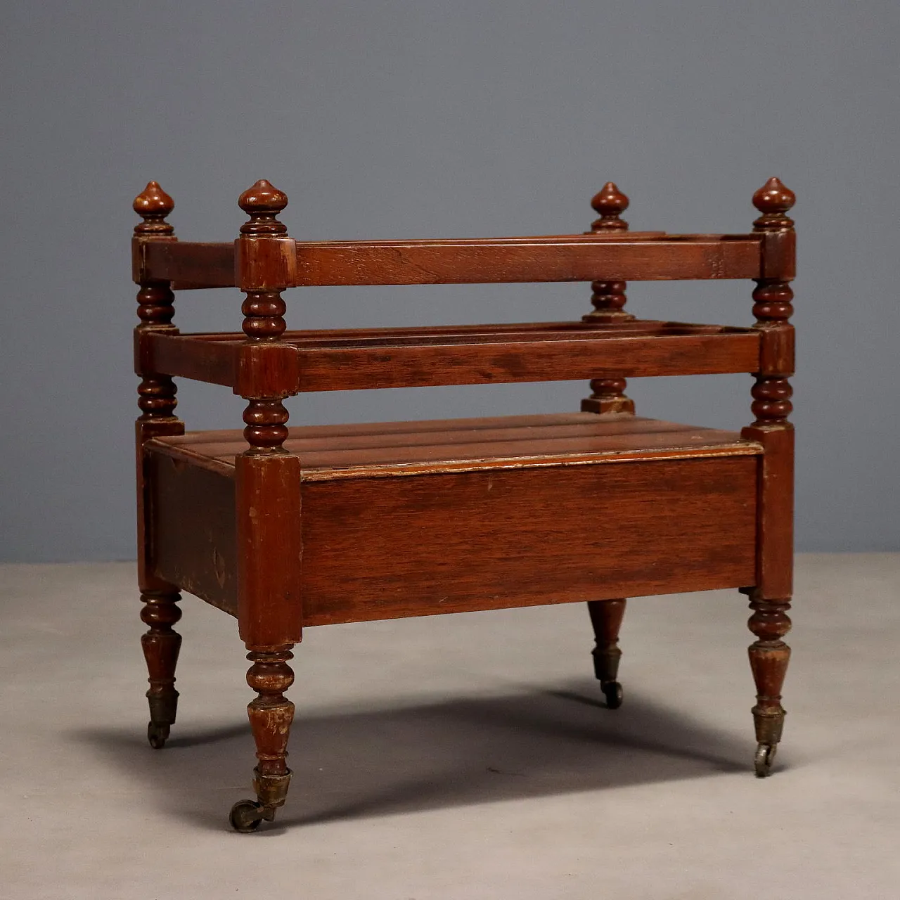 Portariviste in mogano, primo '900 7