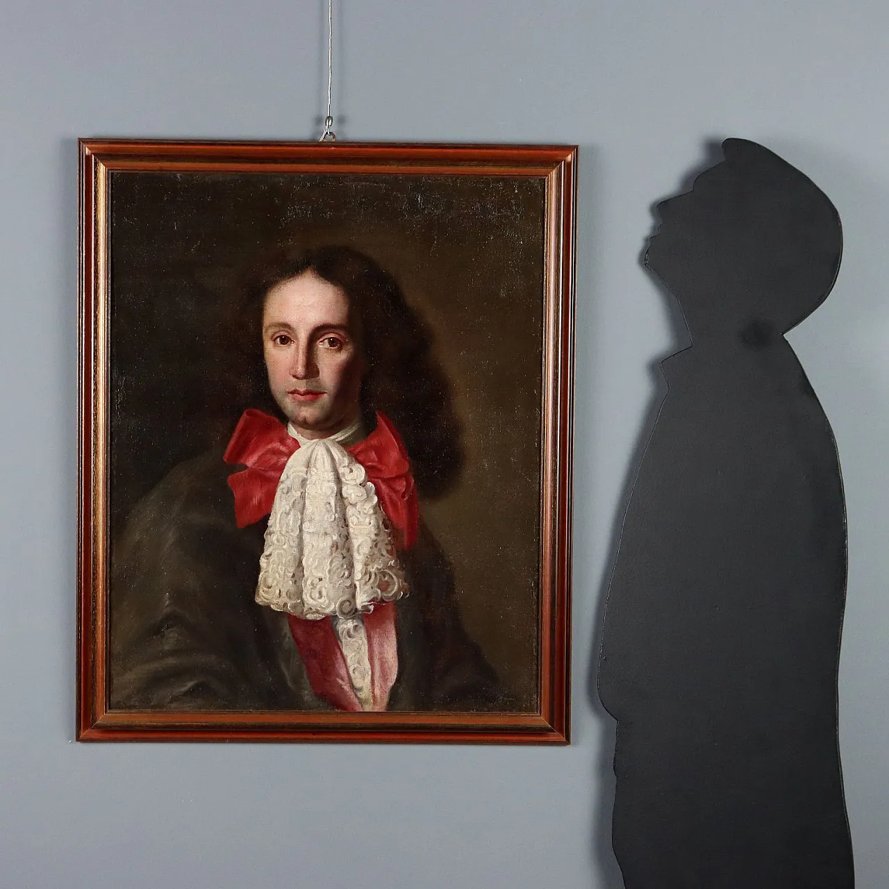 Oil painting on canvas with frame, 18th century 2