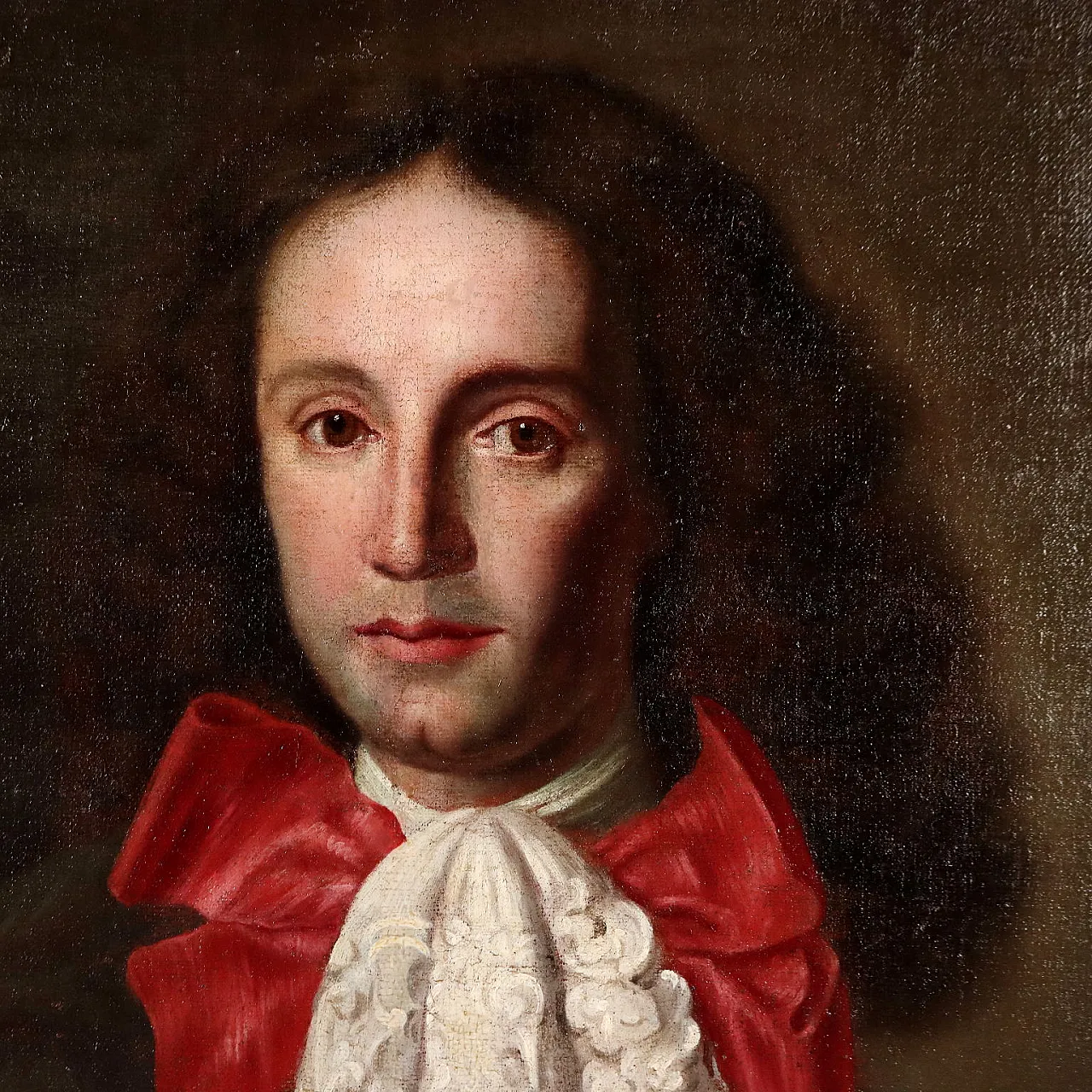 Oil painting on canvas with frame, 18th century 3