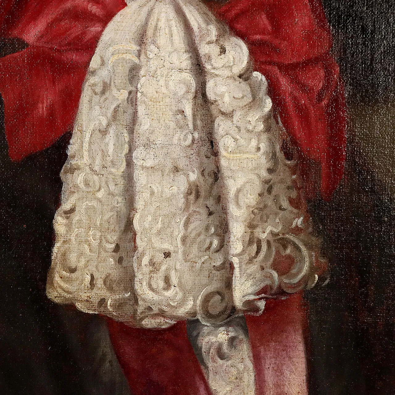 Oil painting on canvas with frame, 18th century 4
