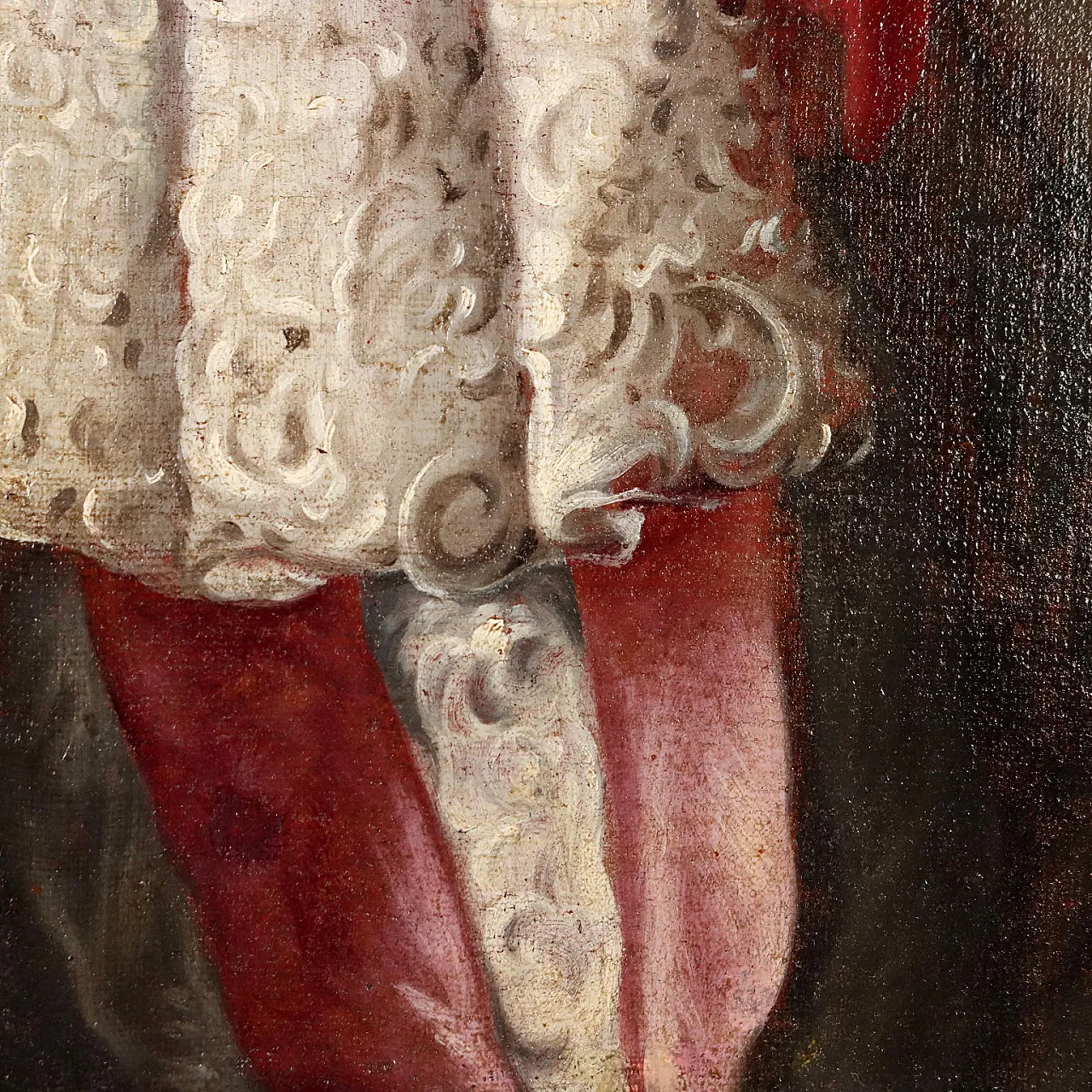 Oil painting on canvas with frame, 18th century 5