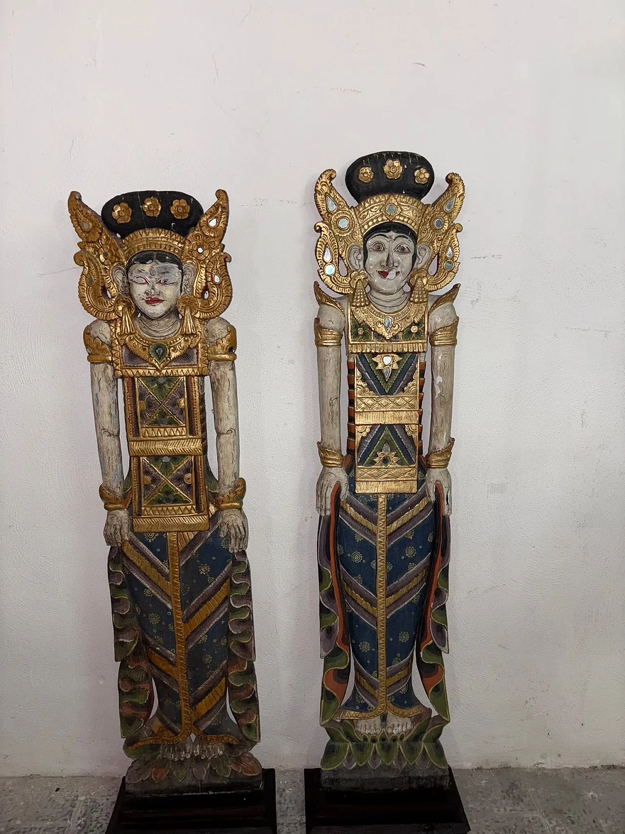 Coppia statue balianesi, anni '20 1