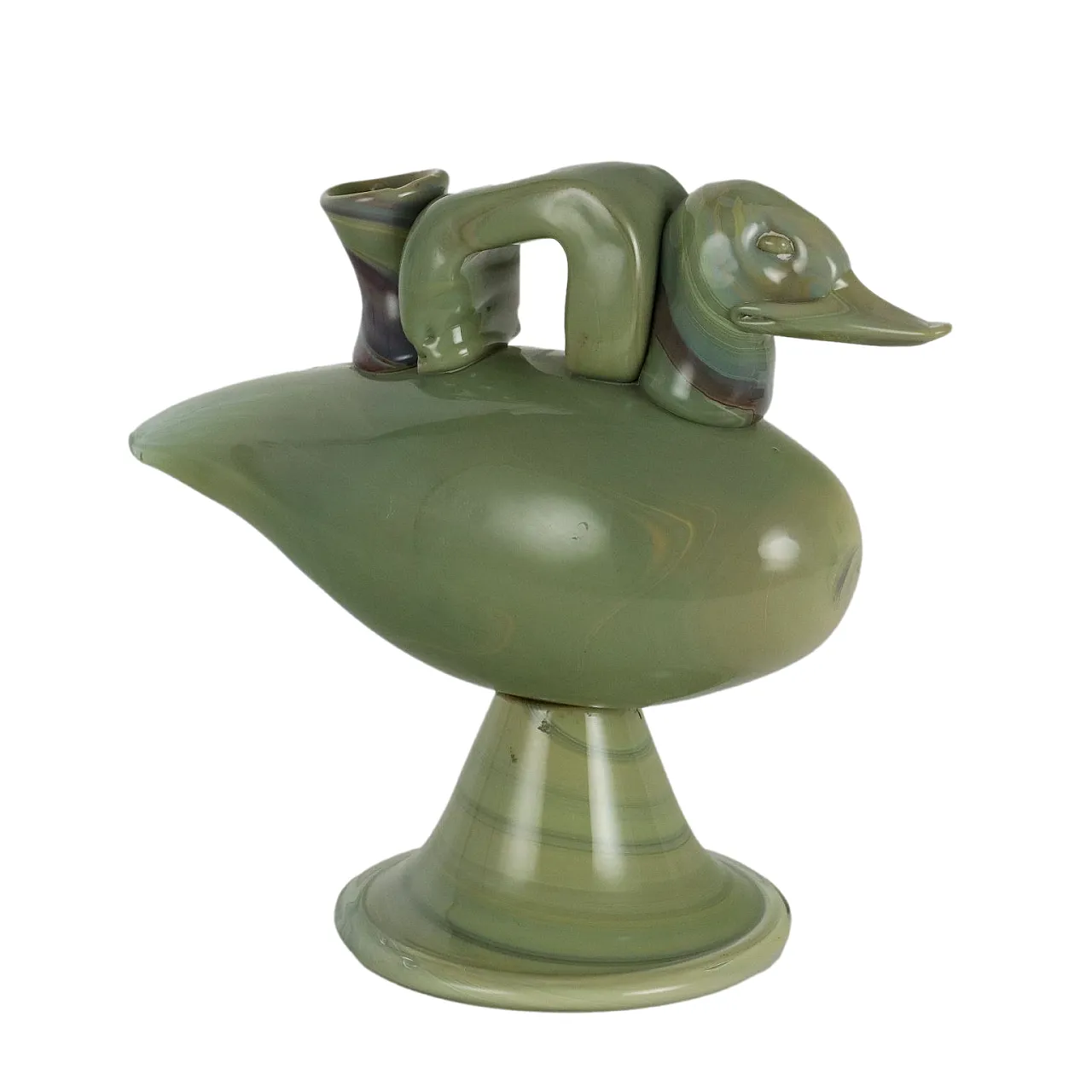 Silvano Signoretto, Scultura di germano in Vetro, fimata, '900 1