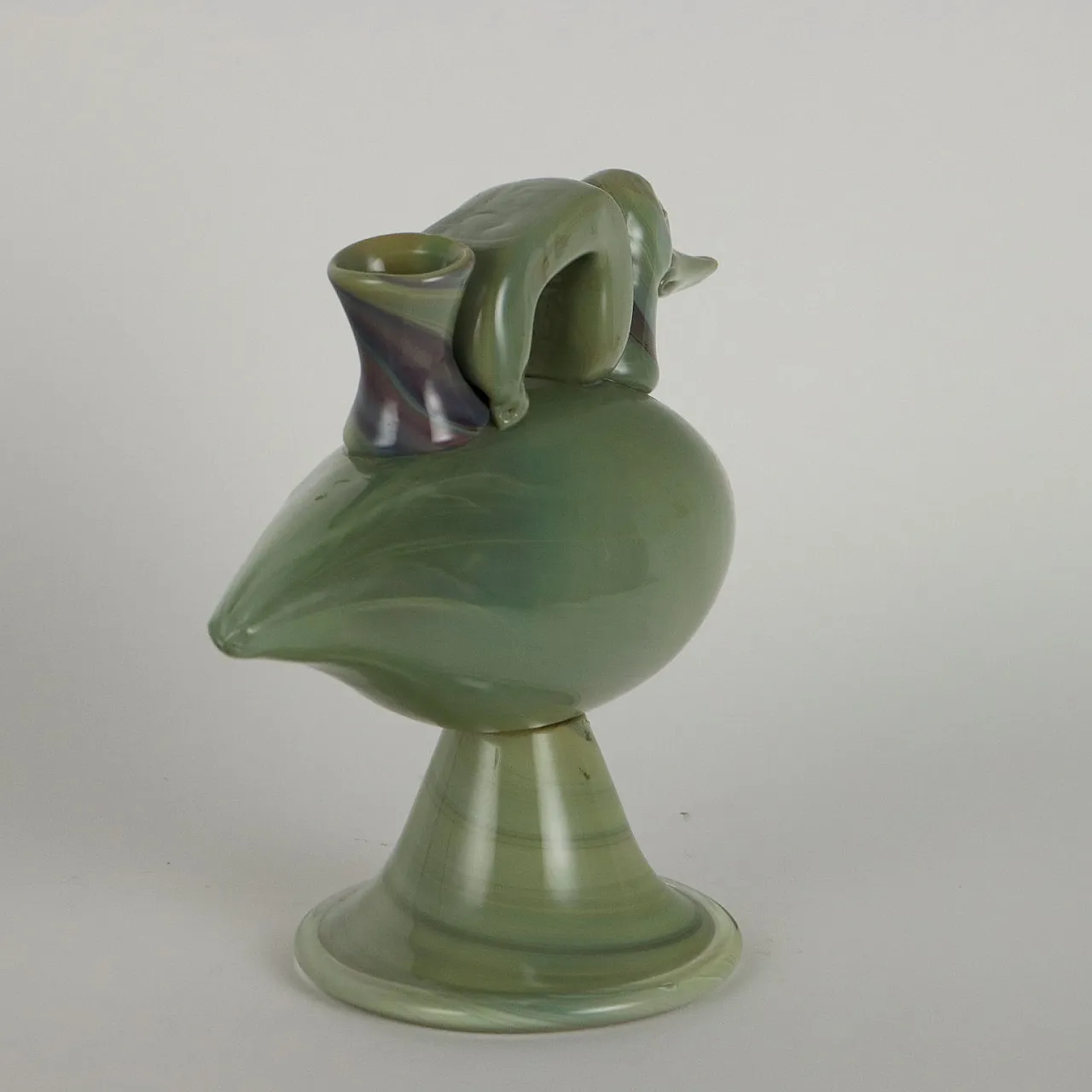 Silvano Signoretto, Scultura di germano in Vetro, fimata, '900 8