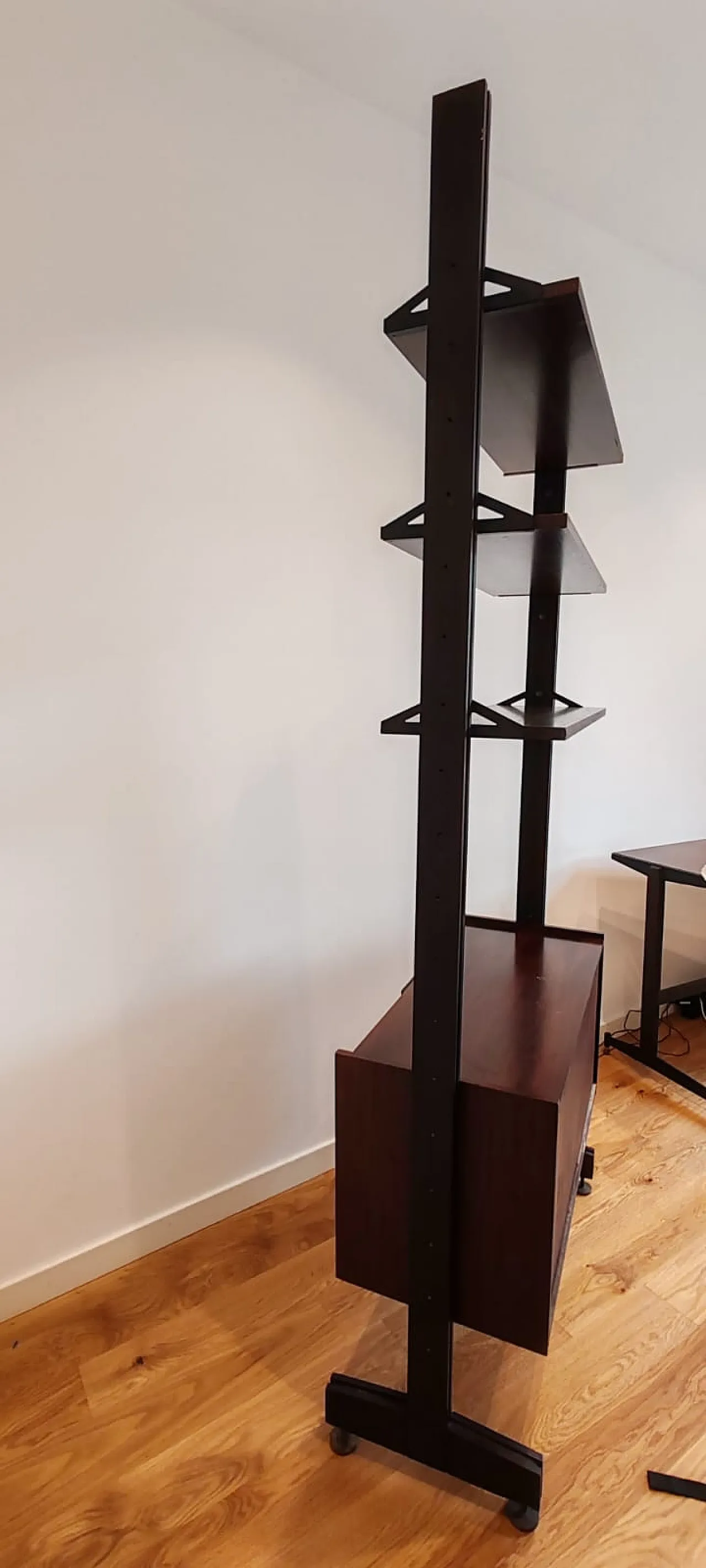 Librerie in legno e metallo anni 60/70 1