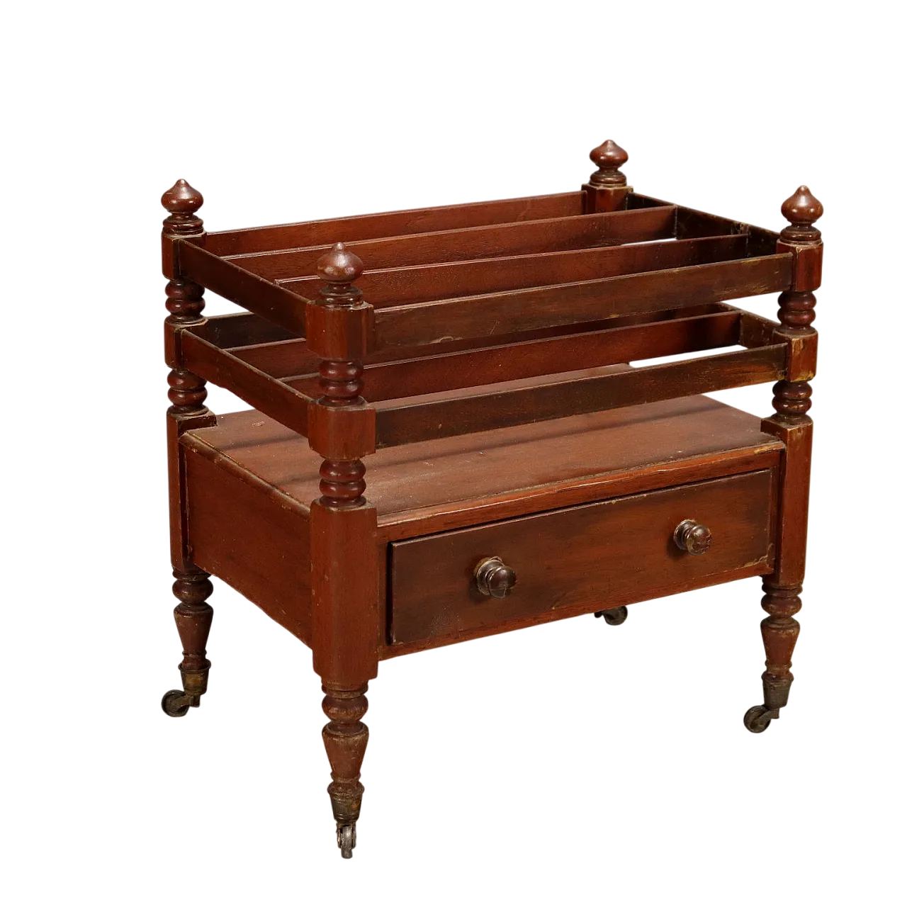 Portariviste in mogano, primo '900 8